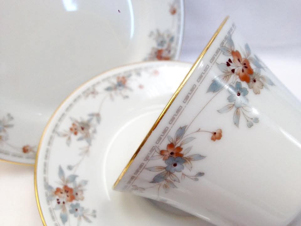 Noritake Legendary | Secret Love | Set of Ten Trios | Porcelain | Sri Lanka, c.1980s–1990s
