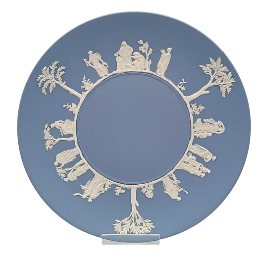 Wedgwood | Blue Jasperware | Classical Scenes | Decorative Plate | England, 1956
