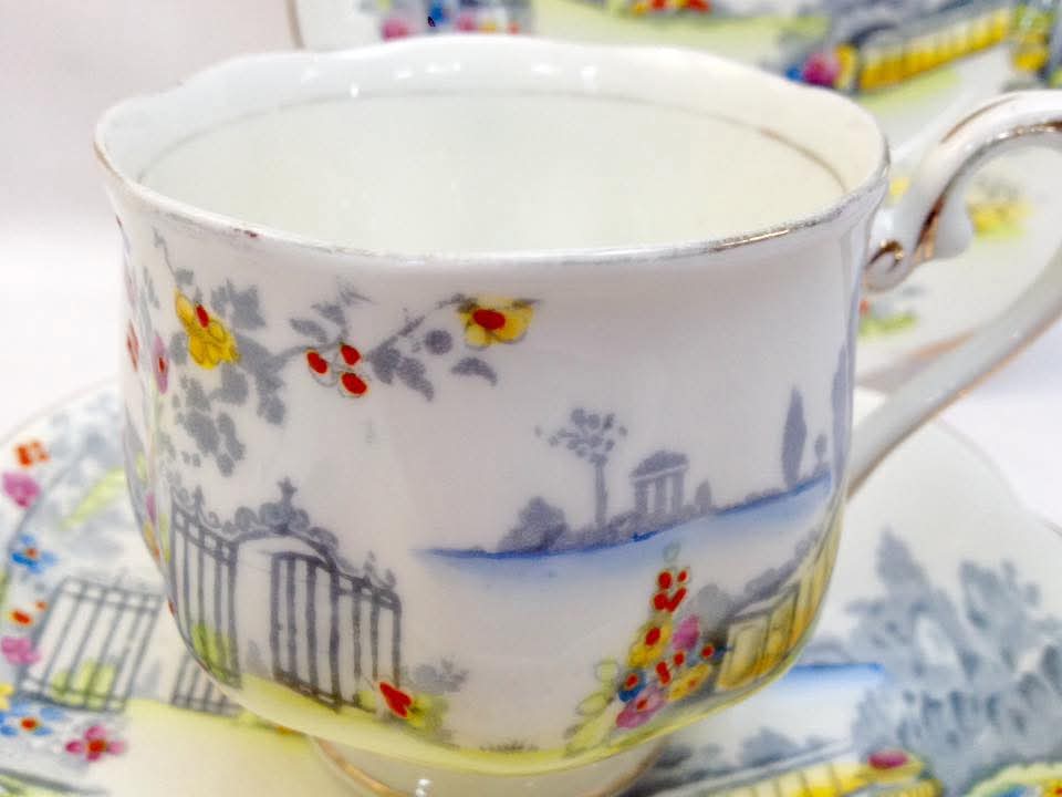 Royal Albert | Rosedale | Tea-for-Two Set | Bone China | England, c.1940s–1950s