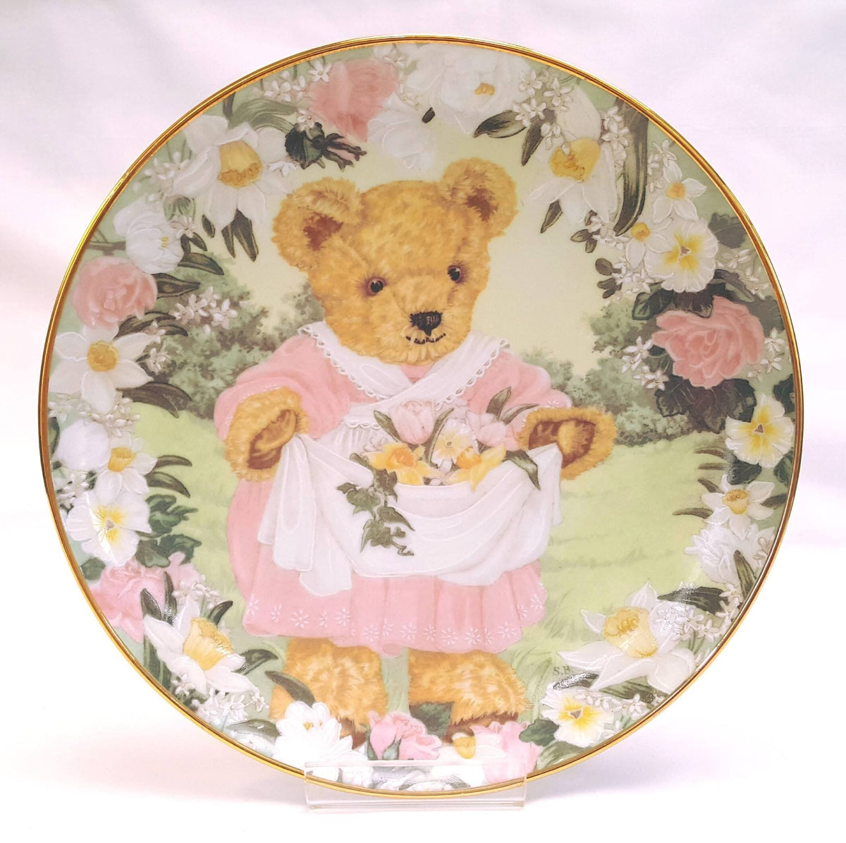 Various Makers | Teddy Bear Cabinet Plates | Collection of Six | Circa 1980s–1990s