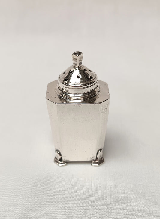 Sterling Silver | Art Deco Octagonal Pepperette | Birmingham 1934 | 21g
