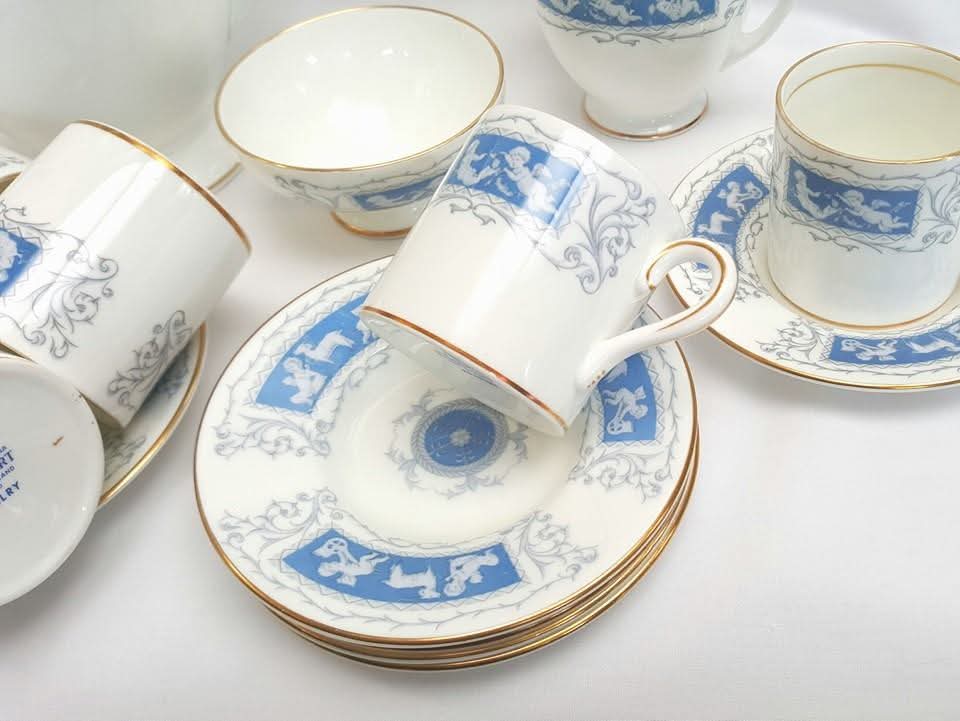 Coalport | Revelry | Nine-Piece Coffee Set | Bone China | 20th Century