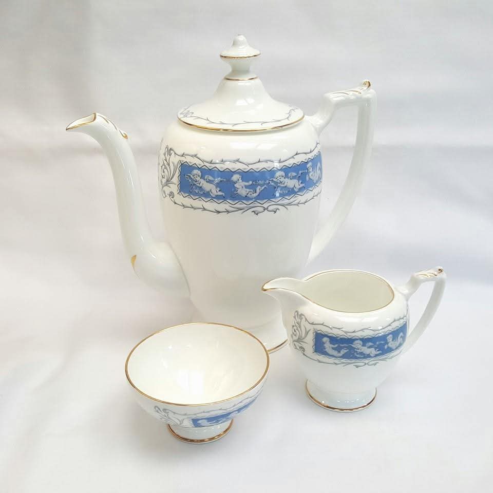 Coalport | Revelry | Nine-Piece Coffee Set | Bone China | 20th Century