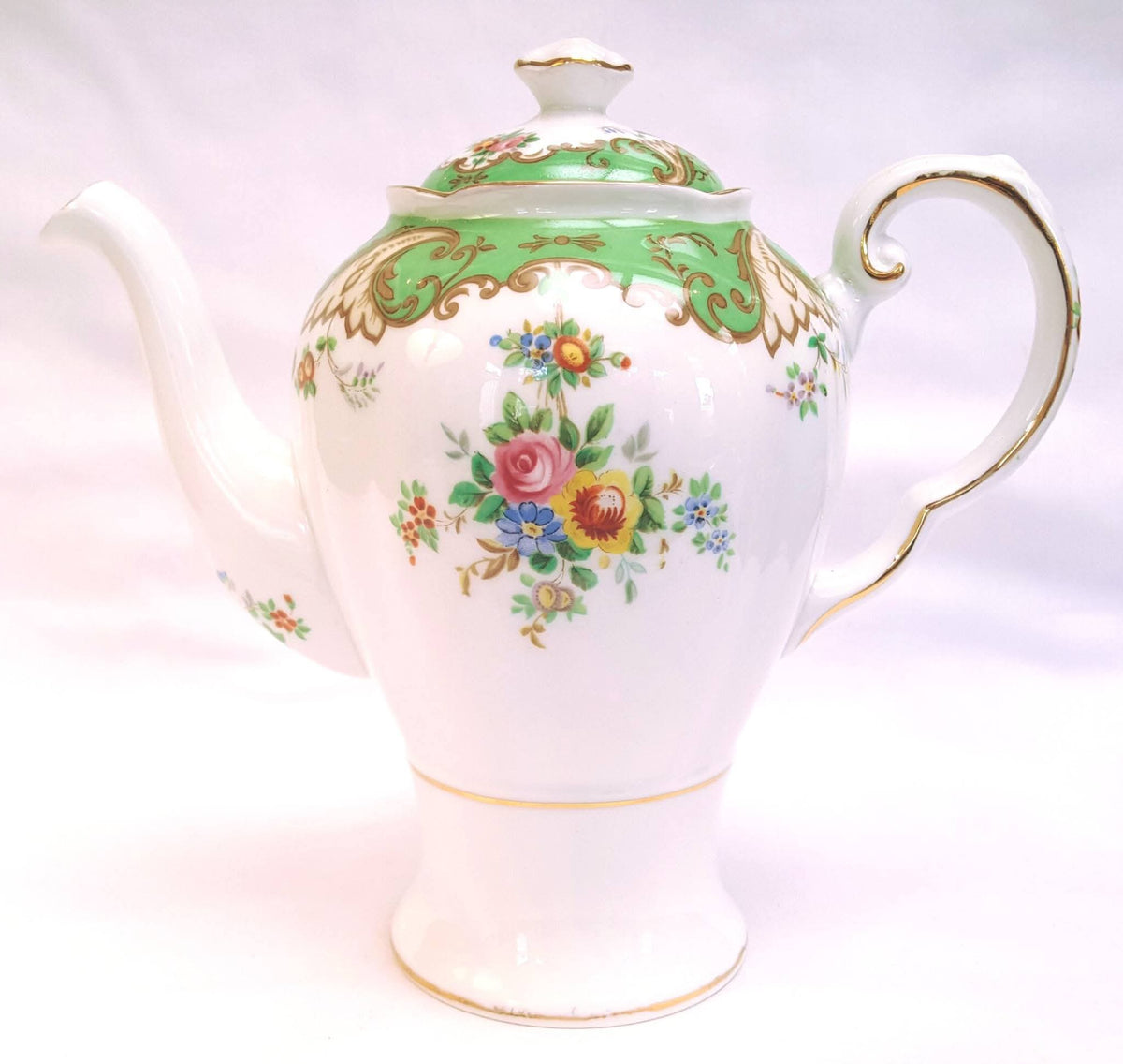 Tuscan Fine Bone China | 'Blenheim' Pattern | Part Coffee Set | 9 Pieces | Circa 1940s