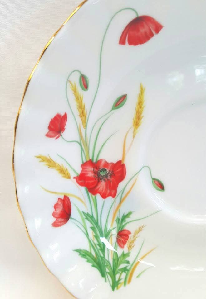 Royal Albert | Wild Flower of the Month — Poppy | August | Duo | Bone China | 1987