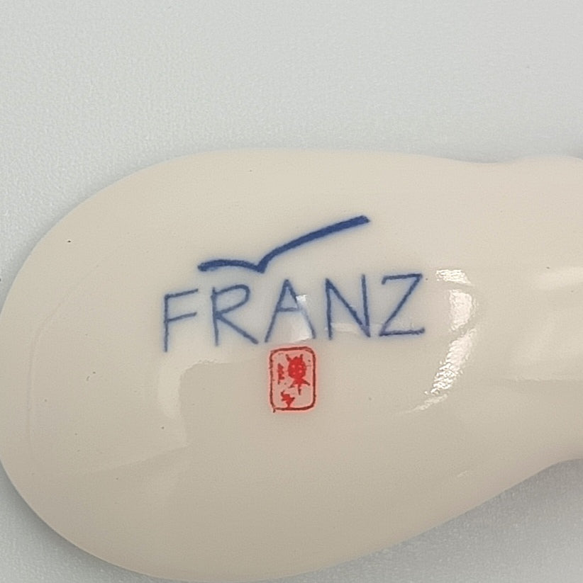 Franz Porcelain Collection | Orange Butterfly | Spoon | FZ00491 | Designed by Jen Woo | Sculpted by Ho Shun | c.2003