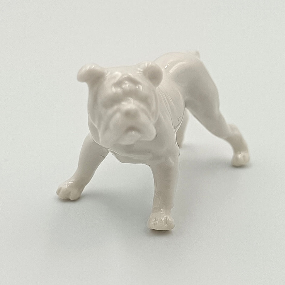 Rosenthal | White Porcelain Miniature English Bulldog Figurine | Standing Pose | Germany | c.1957–1970s