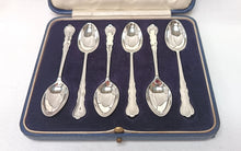 Load image into Gallery viewer, Mappin &amp; Webb Sterling Silver Coffee Spoon Set – London 1929, Original Presentation Case
