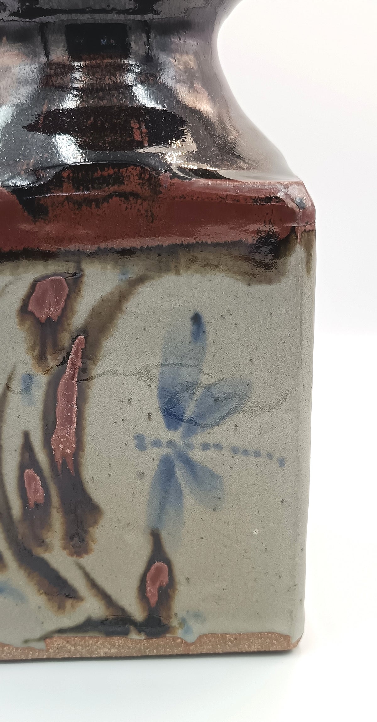 Andrew Walford | Slab-Built Stoneware Bottle Vase | Shongweni Pottery | KwaZulu-Natal, South Africa, c.1970s–1990s