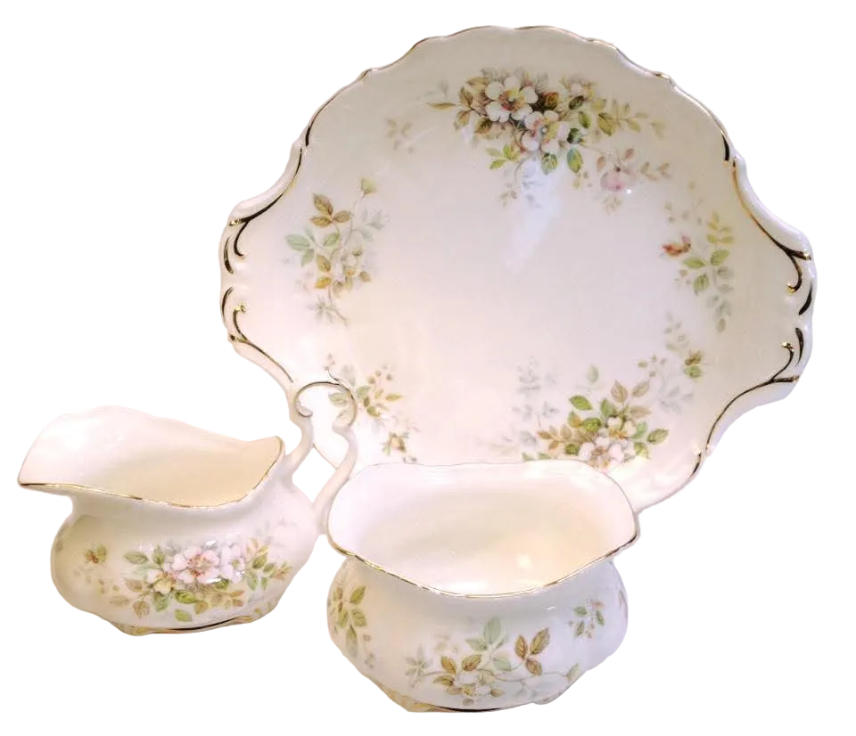 Royal Albert | Haworth | Three-Piece Serving Grouping | Bone China | England, 1982–