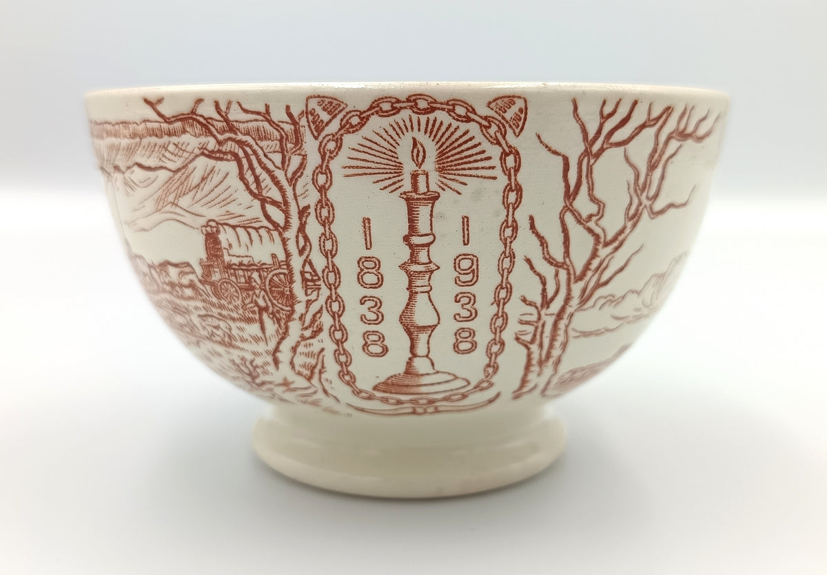 De Sphinx, Maastricht | Voortrekker Centenary Commemorative Bowl | 1838–1938 | Issued by Uniewinkels, Pretoria