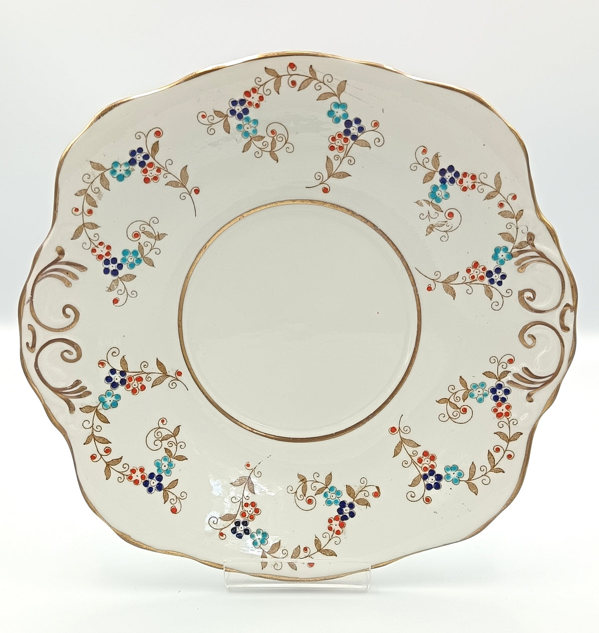 J. H. Middleton & Co. (Delphine) | Pattern 1937 | Cake Plate | Bone China | Longton, England, c.1930s
