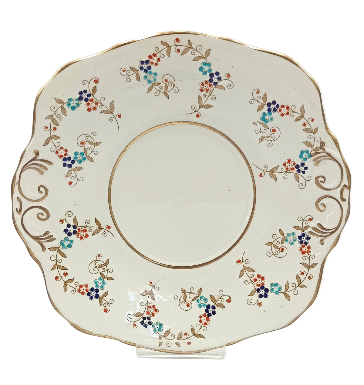 J. H. Middleton & Co. (Delphine) | Pattern 1937 | Cake Plate | Bone China | Longton, England, c.1930s