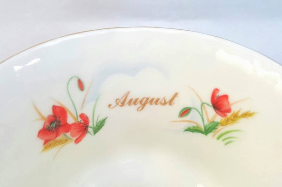 Royal Albert | Wild Flower of the Month — Poppy | August | Duo | Bone China | 1987