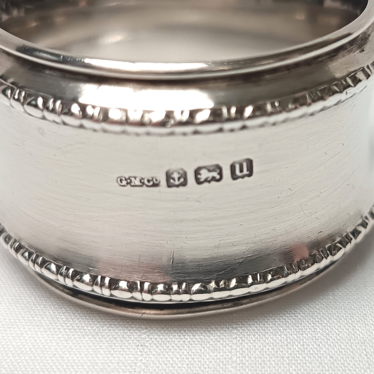 Antique Hallmarked Sterling Silver Serviette / Napkin Ring – Gorham Manufacturing Company, Birmingham, 1919