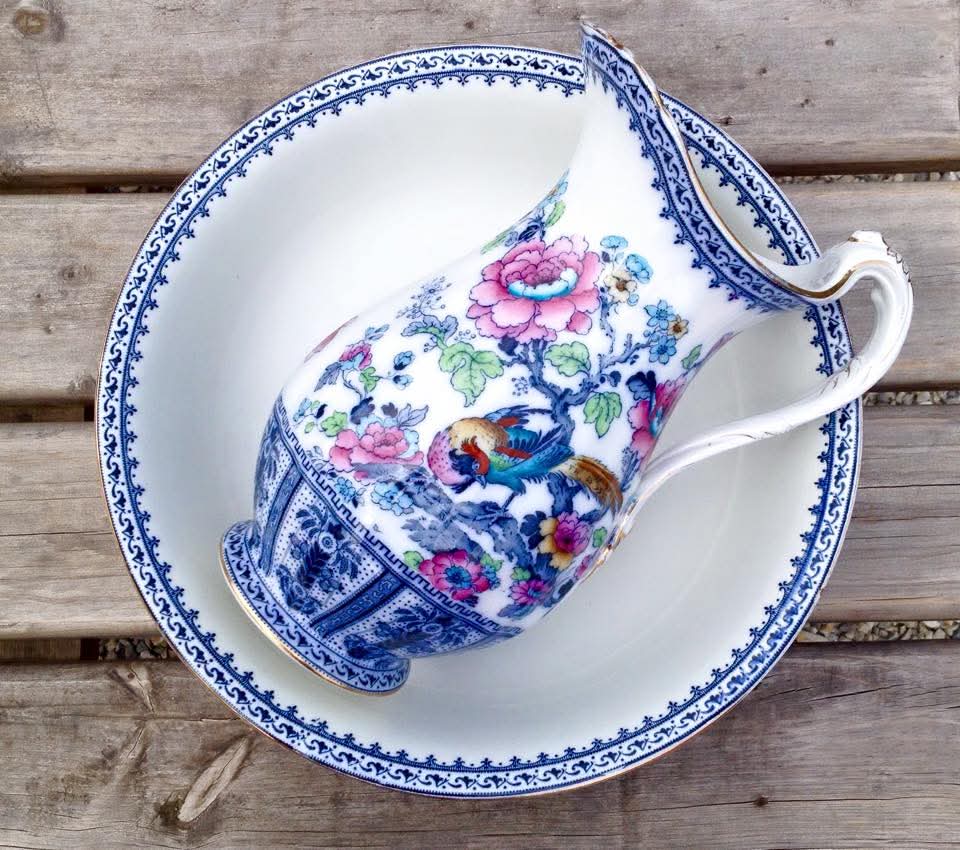 Keeling & Co. Ltd | Losol Ware | Shanghai | Washbowl and Jug | Semi-Porcelain | Burslem, England | c.1912–1936