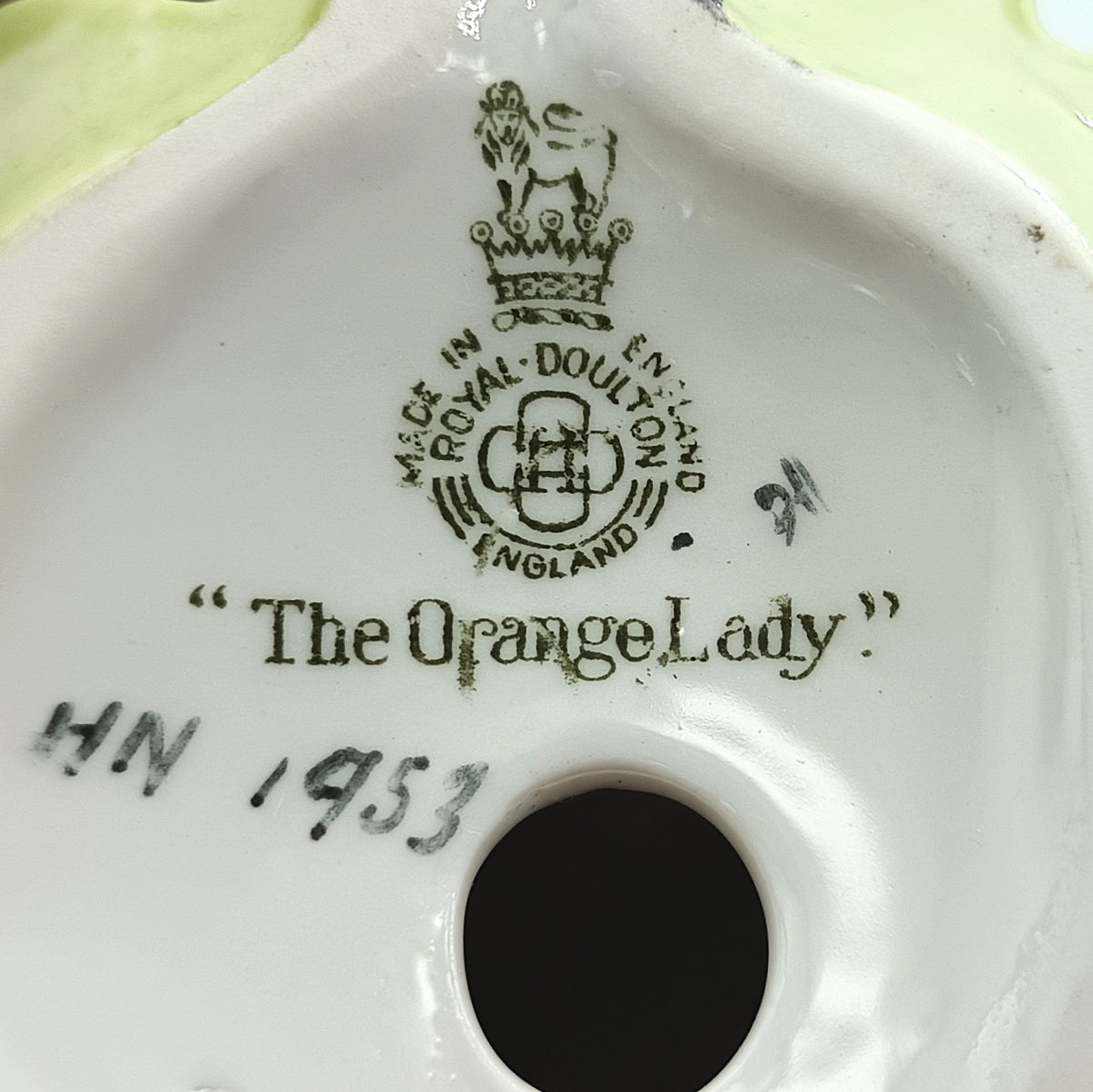 Royal Doulton | The Orange Lady | HN 1953 | Porcelain Figurine | England, Introduced 1940