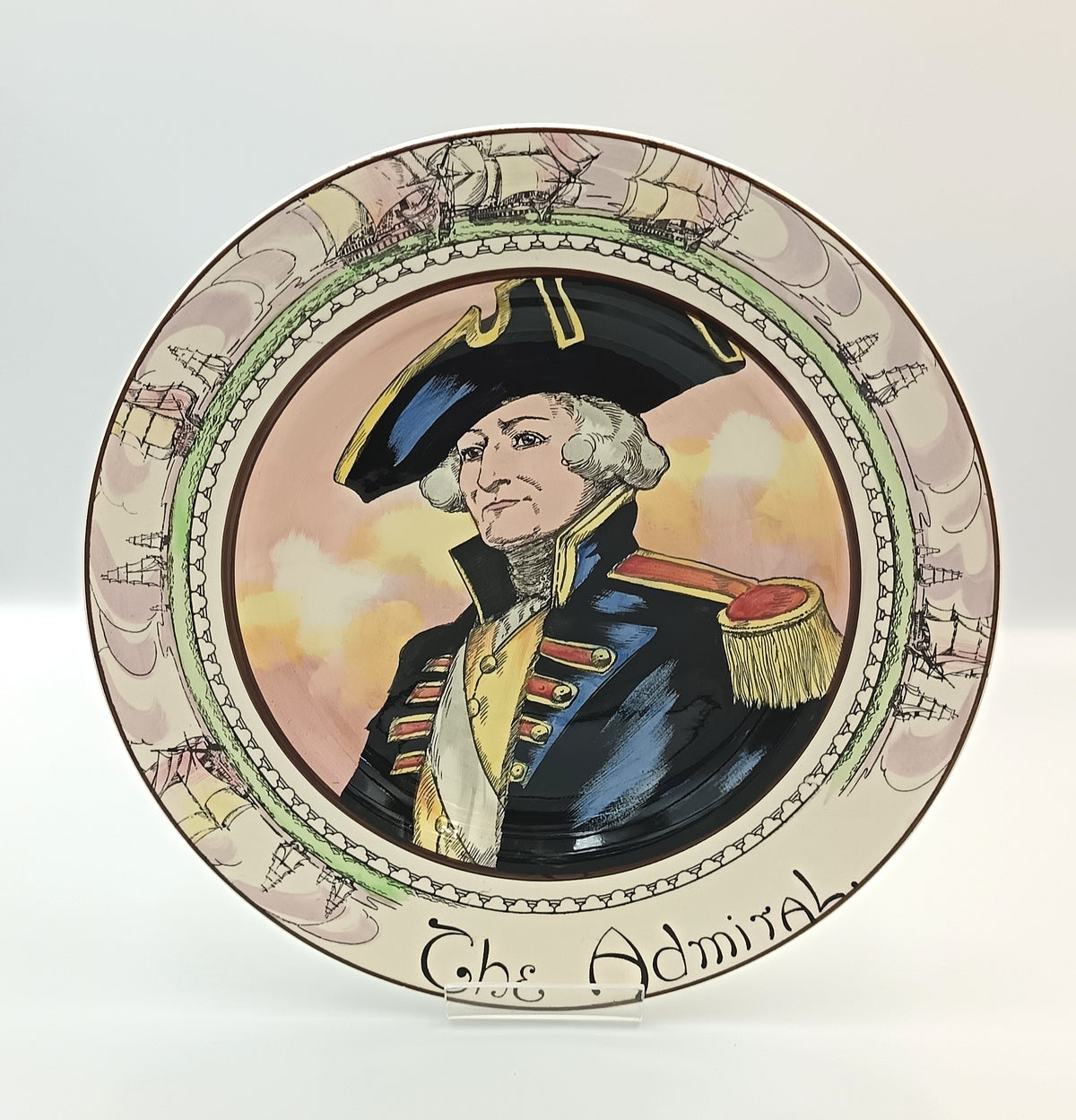 Royal Doulton | The Professionals Series — The Admiral | Series Ware Cabinet Plate | Pattern D6278 | England, mid-20th century