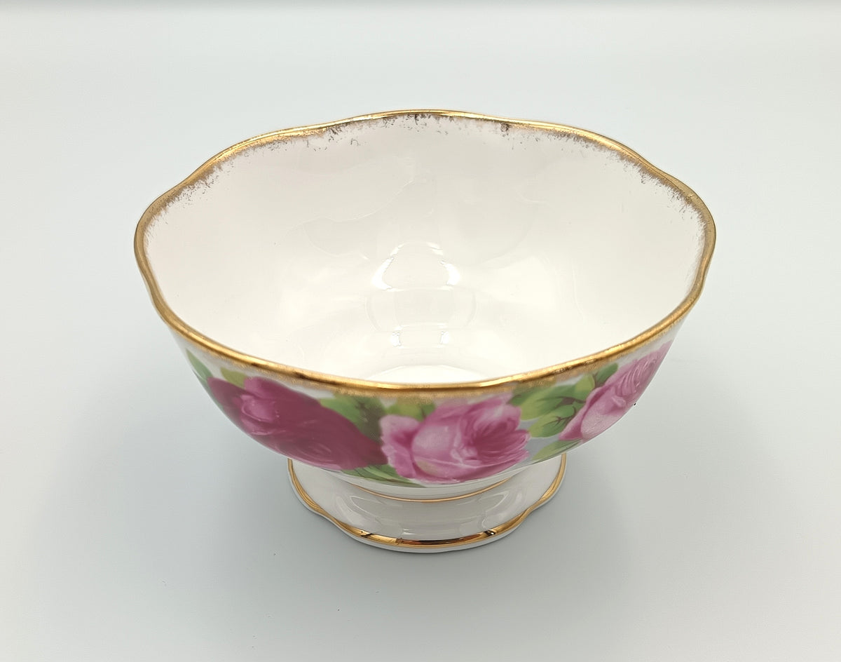 Royal Albert | Bone China | Open Sugar Bowl | Old English Rose | England | c.1927–1960