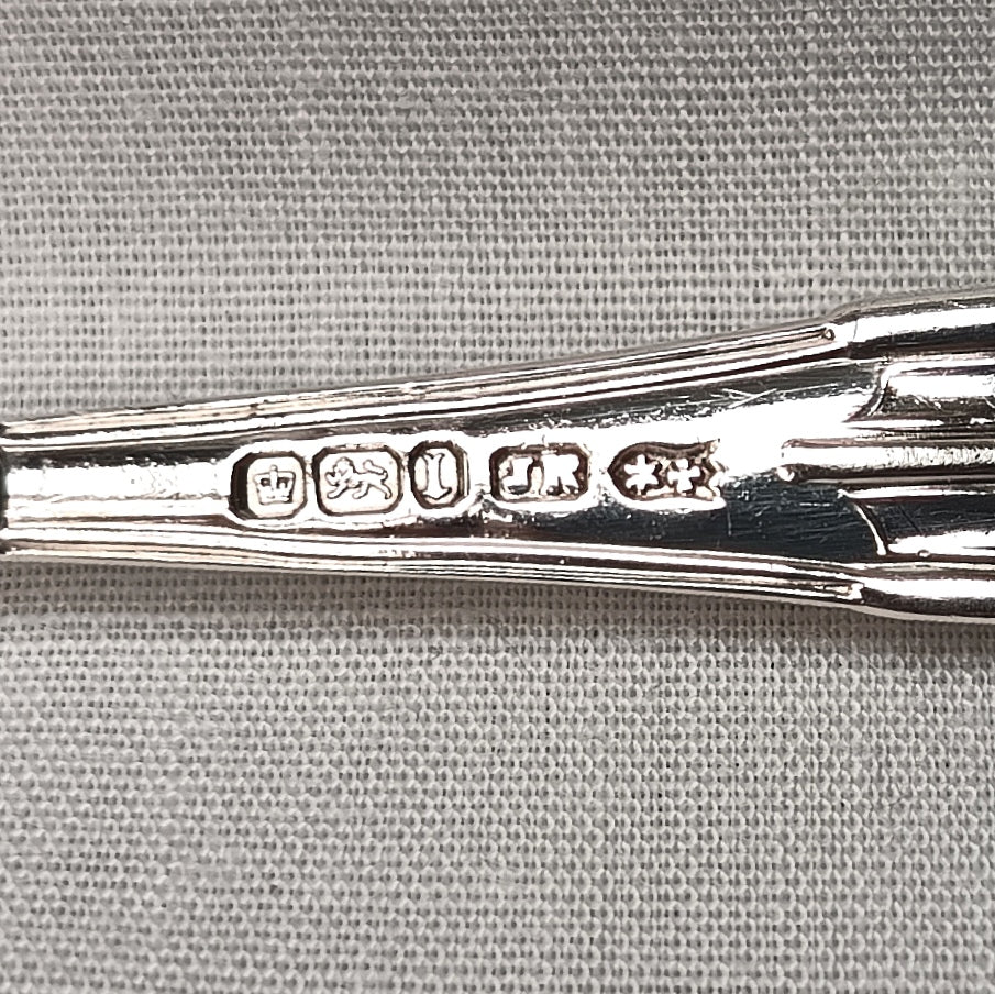 Joseph Rodgers & Sons | Fan-Handle Preserve Spoons | Sterling Silver | Pair | Sheffield 1903