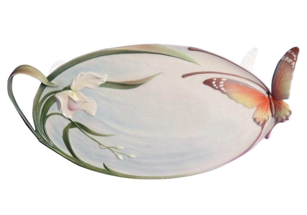 Franz Porcelain Collection | Papillon Butterfly | Butterfly Tray | XP1694 | Designed & Sculpted by Jen Woo | c.2001