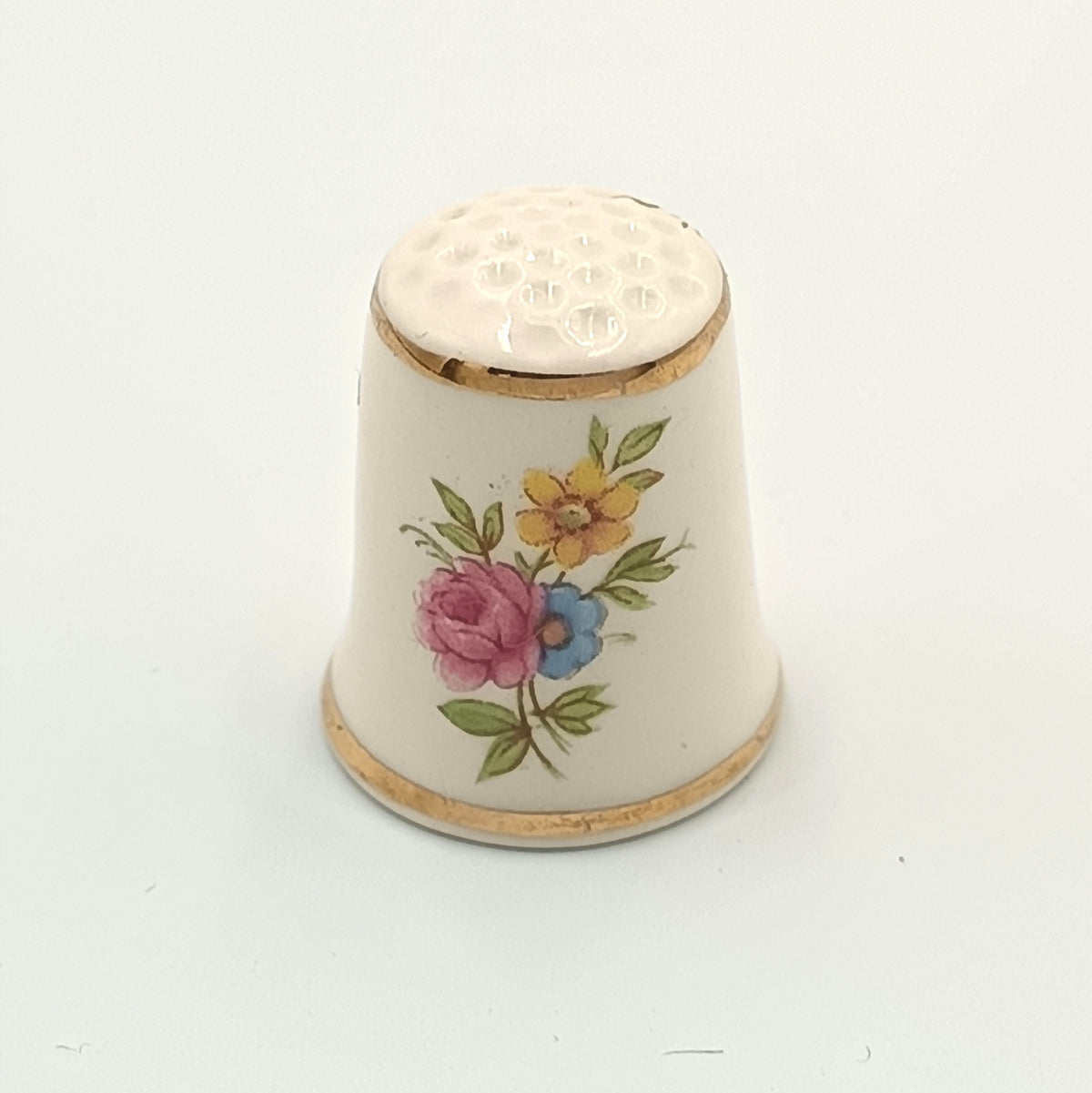 Mason's Patent Ironstone | Collector's Thimble | Floral Bouquet | England