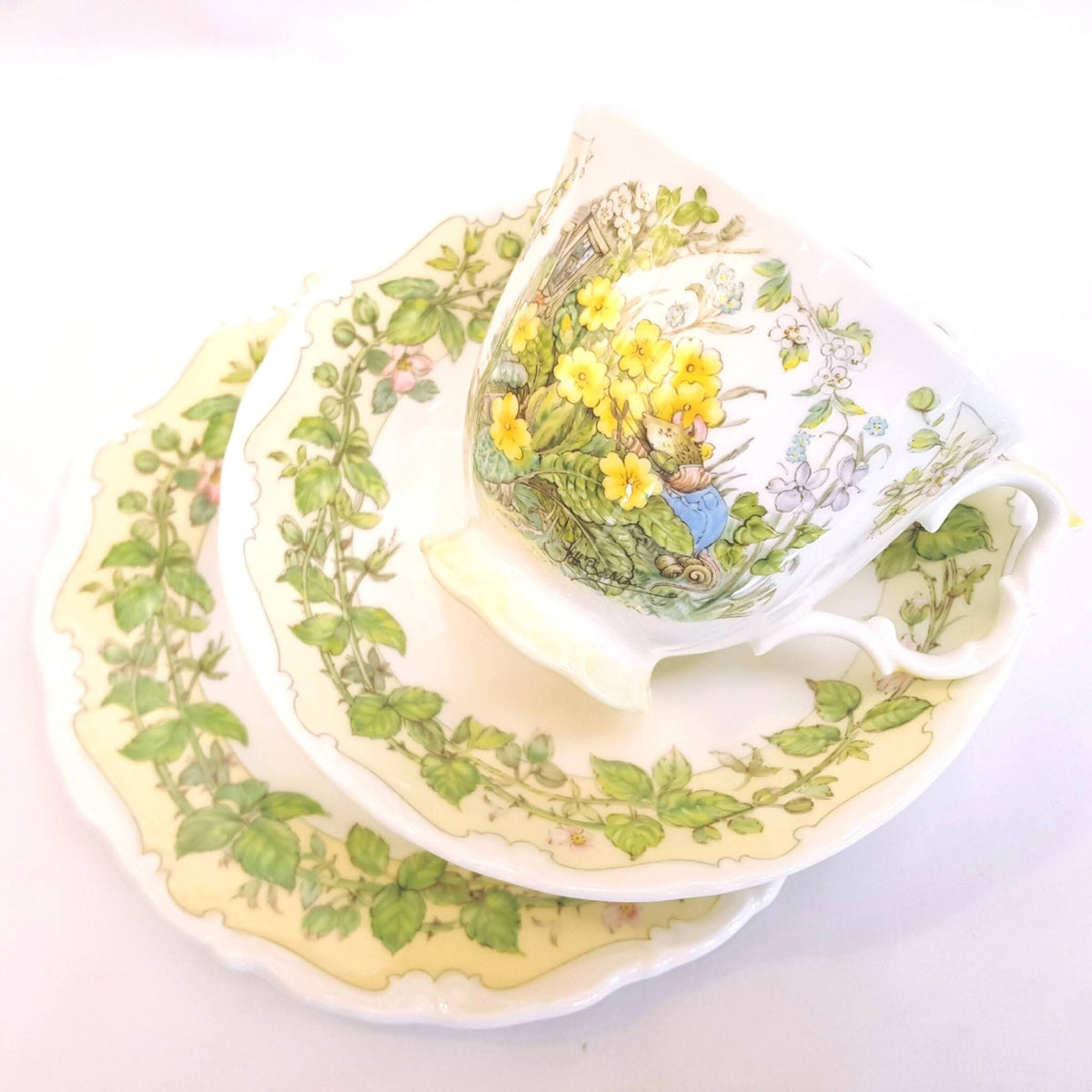 Royal Doulton | Brambley Hedge — Spring | Trio | Jill Barklem | 1983