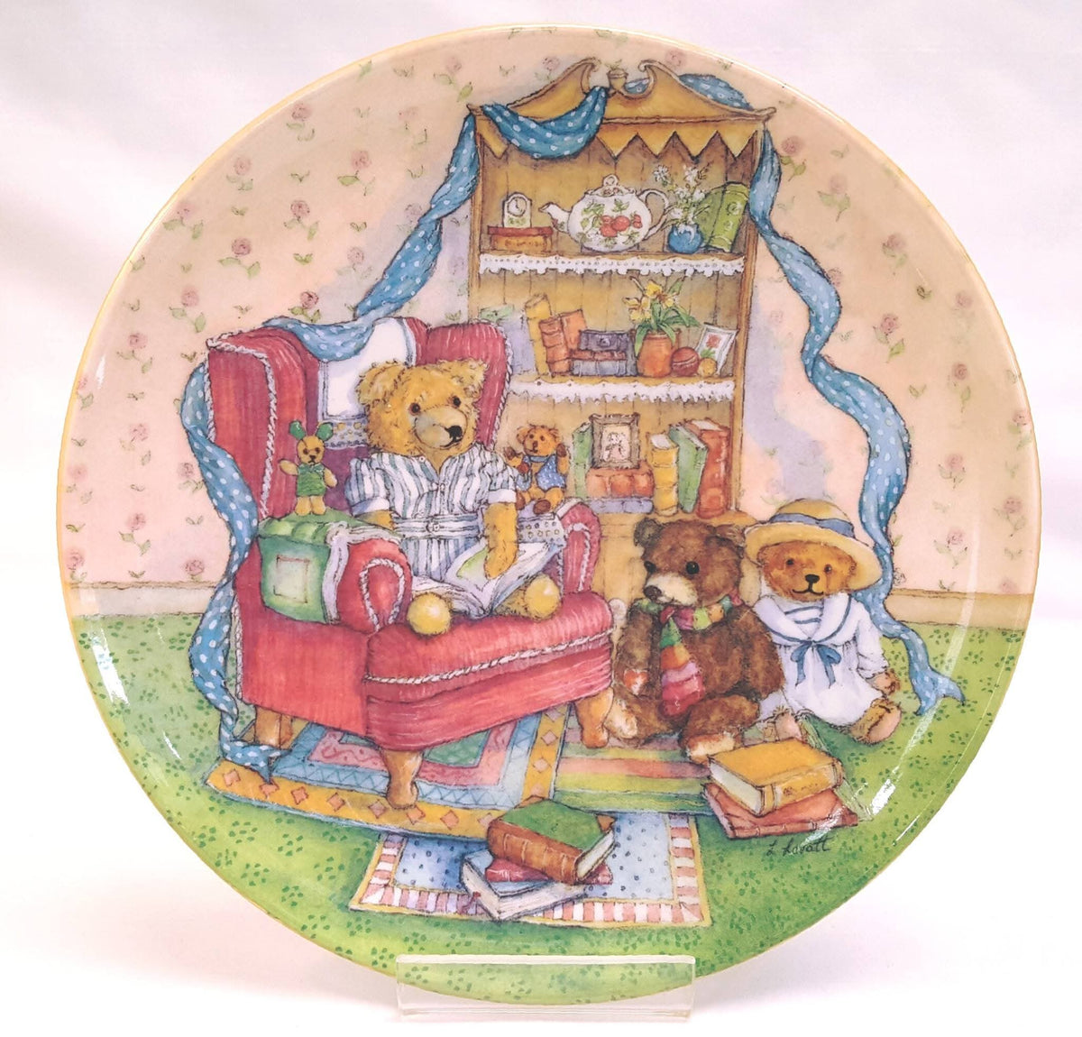 Various Makers | Teddy Bear Cabinet Plates | Collection of Six | Circa 1980s–1990s