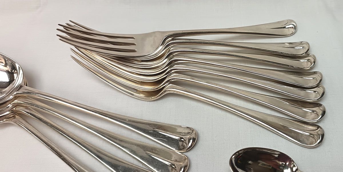 Chawner & Co | Old English Pattern | Part Sterling Silver Flatware Set | London | 1863