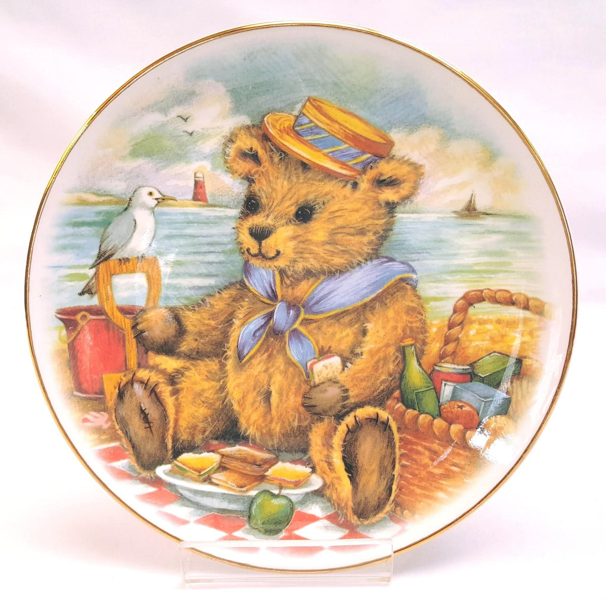 Various Makers | Teddy Bear Cabinet Plates | Collection of Six | Circa 1980s–1990s