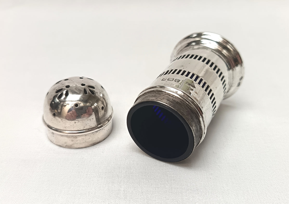 Antique Hallmarked Sterling Silver Pepperette (or Salt Shaker)