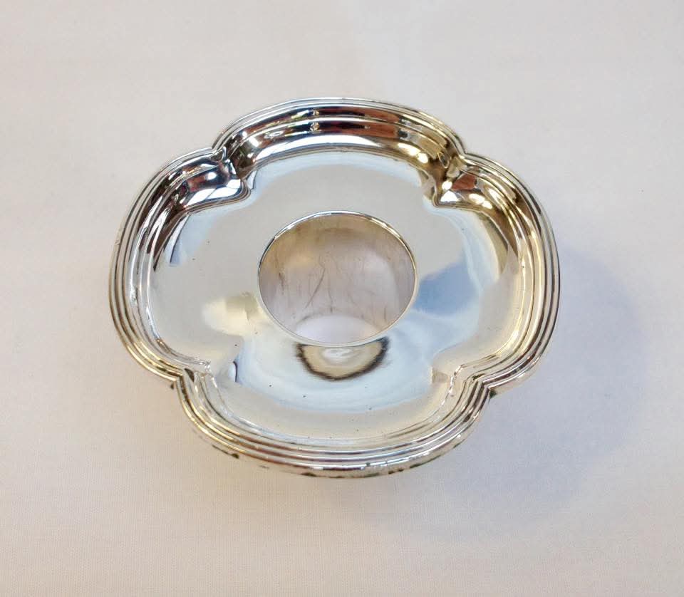 Pair of Sterling Silver Candlesticks — Baluster Column on Quatrefoil Base — Sheffield 1834, L P & Co — William IV