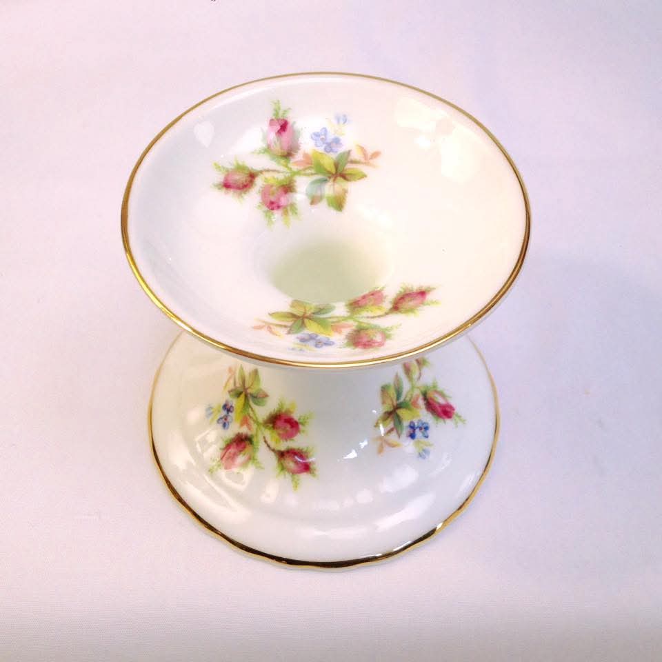 Royal Albert | Moss Rose | Trio & Three Candlesticks | Bone China | England, 1956–