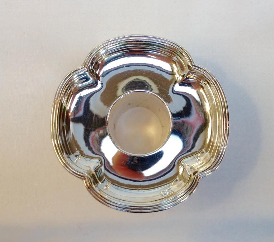 Pair of Sterling Silver Candlesticks — Baluster Column on Quatrefoil Base — Sheffield 1834, L P & Co — William IV