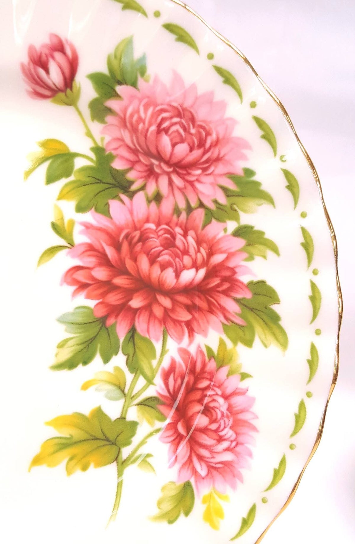 Royal Albert | Flower of the Month Series | November — Chrysanthemum | Full Trio & Miniature Duo | Bone China | England | Mint Unused Condition