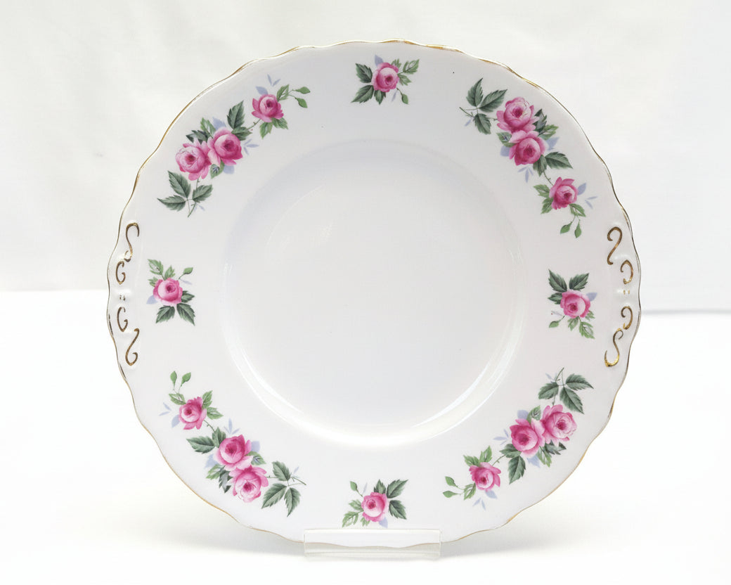 Beautiful Vintage Colclough Large Cake Plate – Soft Pink with Rose Design