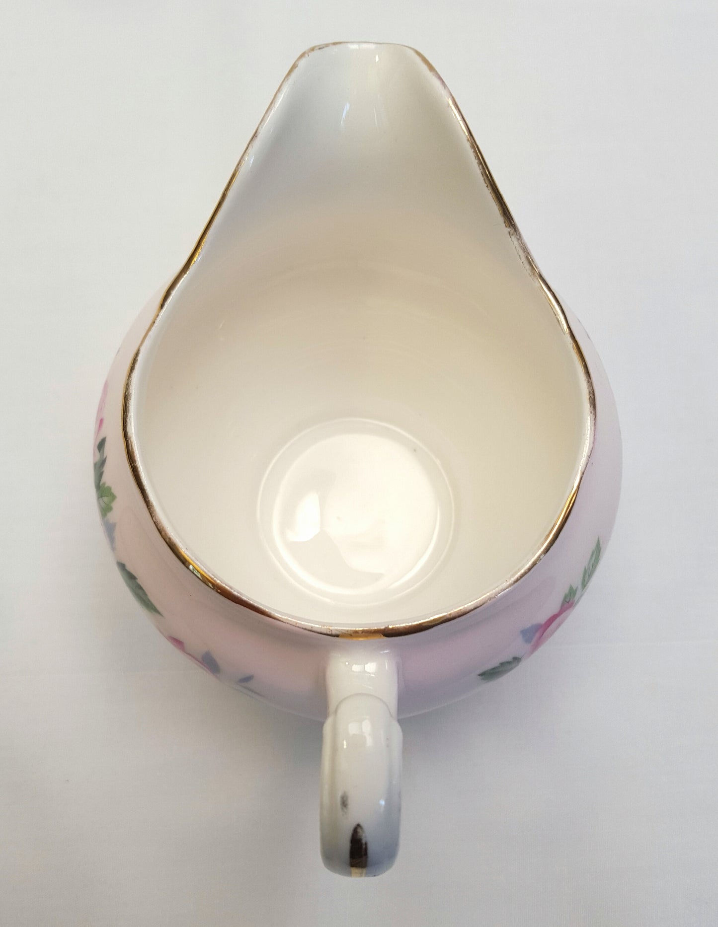 Vintage Colclough Bone China Milk Jug – Soft Pink with Rose Design