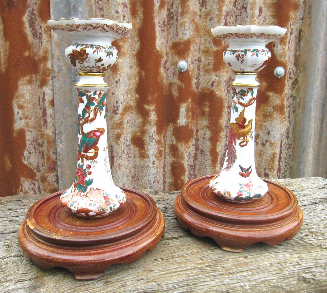 Royal Crown Derby candlesticks