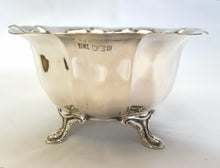 Load image into Gallery viewer, Hallmarked sterling silver open sugar bowl
