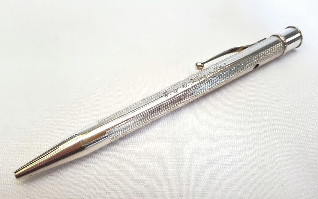 Hallmarked sterling silver propelling pencil