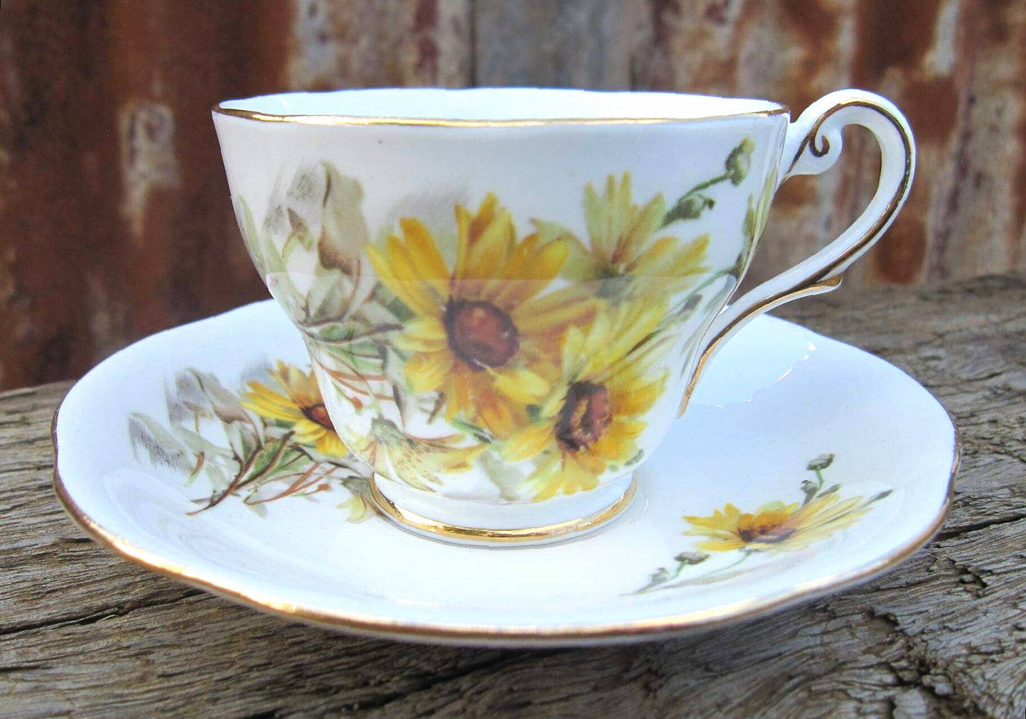 Vintage Royal Standard ‘Brown Eyed Susan’ 15-Piece Coffee Set