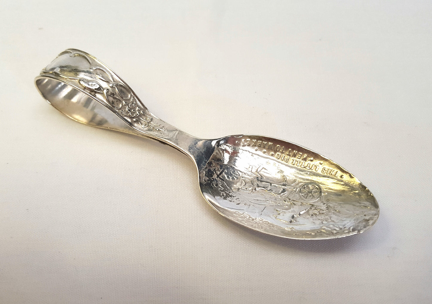 Hallmarked Sterling Silver Baby Feeding Spoon