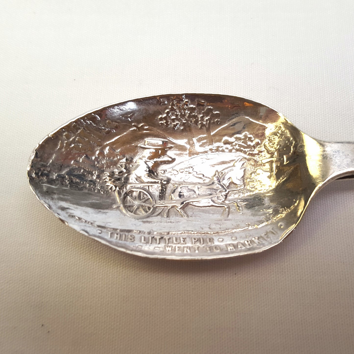 Hallmarked Sterling Silver Baby Feeding Spoon