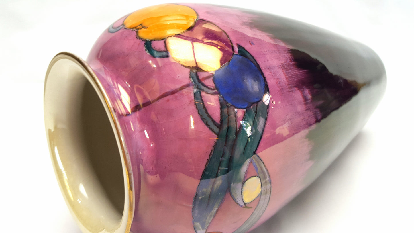 Art Deco Royal Staffordshire Wilkinson Ltd Lustre Ware Vase – Circa 1920s