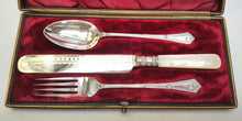 Load image into Gallery viewer, Antique silver plated flatware set for one
