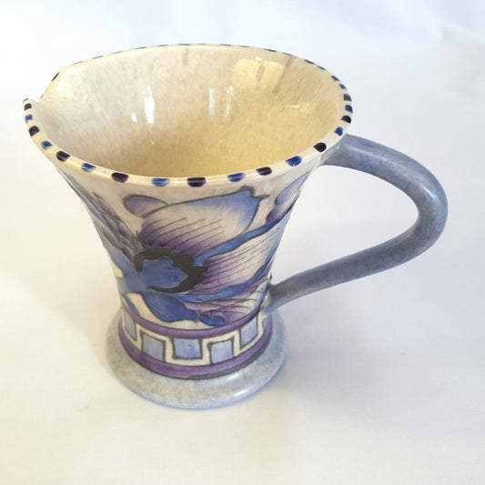 Rare Charlotte Rhead ‘Blue Peony’ Bursley Ware Pouring Jug