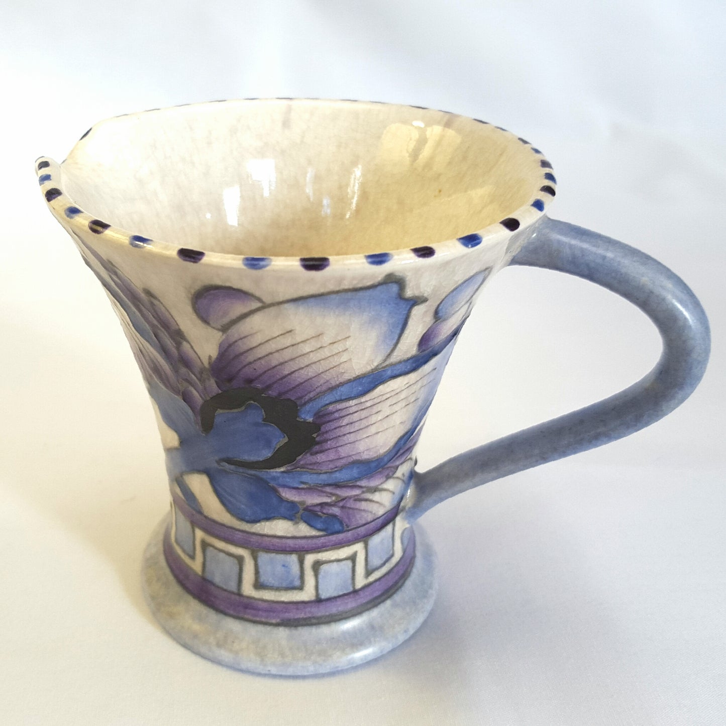 Rare Charlotte Rhead ‘Blue Peony’ Bursley Ware Pouring Jug