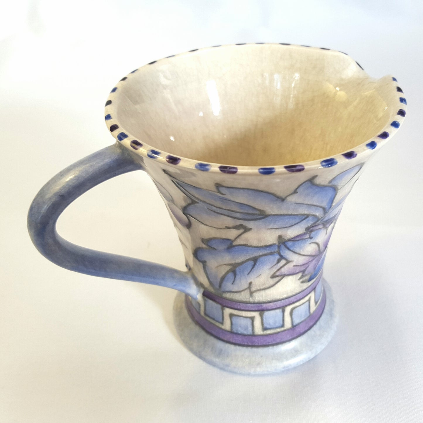 Rare Charlotte Rhead ‘Blue Peony’ Bursley Ware Pouring Jug