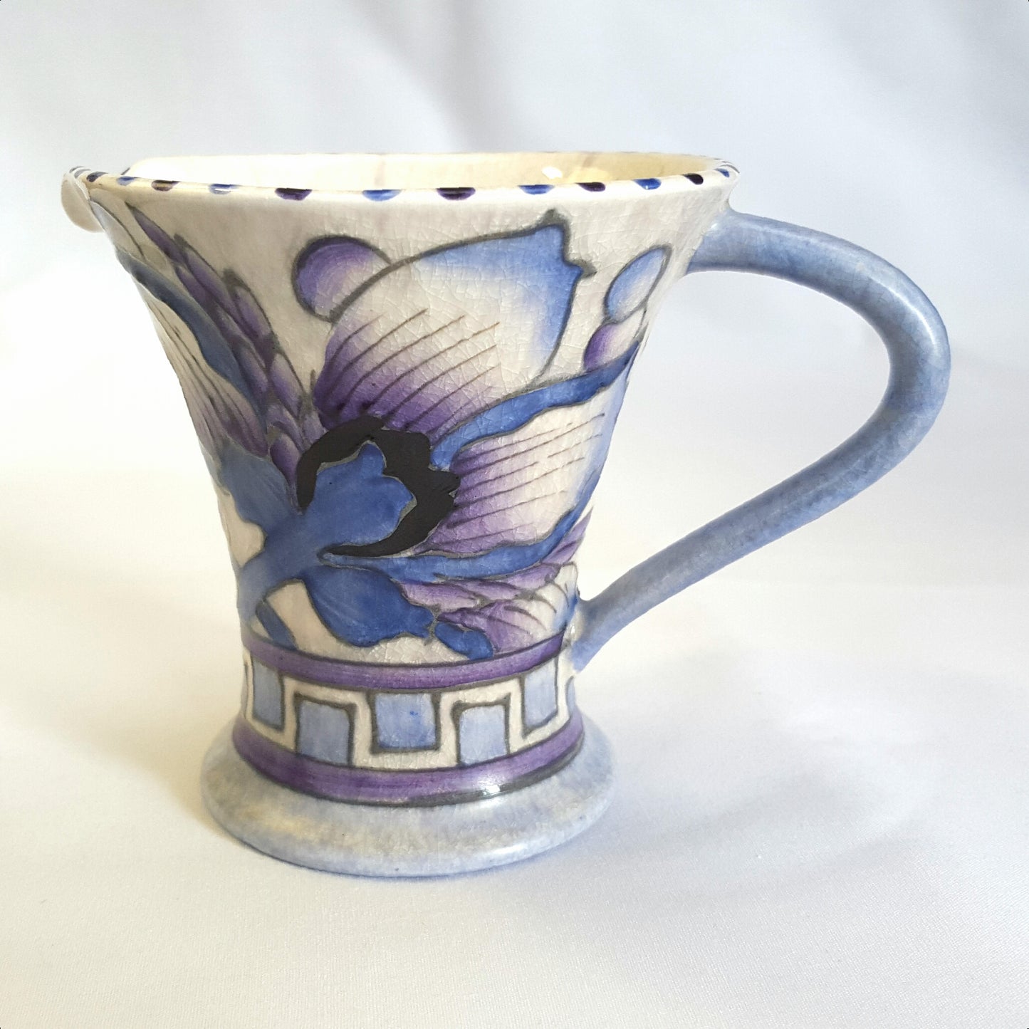 Rare Charlotte Rhead ‘Blue Peony’ Bursley Ware Pouring Jug