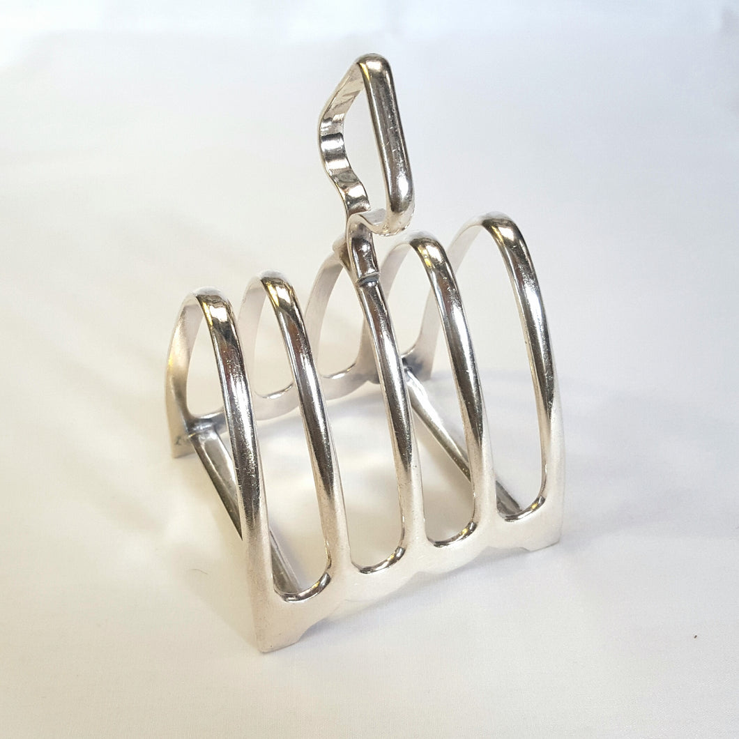 Silver plated toast rack